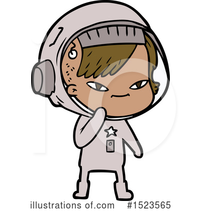 Royalty-Free (RF) Astronaut Clipart Illustration by lineartestpilot - Stock Sample #1523565
