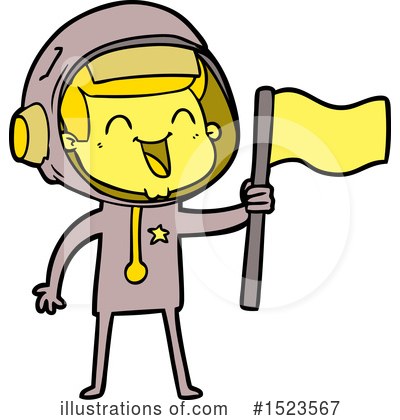 Royalty-Free (RF) Astronaut Clipart Illustration by lineartestpilot - Stock Sample #1523567