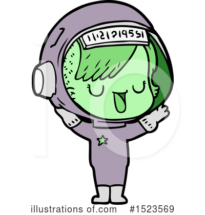 Royalty-Free (RF) Astronaut Clipart Illustration by lineartestpilot - Stock Sample #1523569