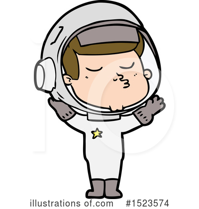 Royalty-Free (RF) Astronaut Clipart Illustration by lineartestpilot - Stock Sample #1523574