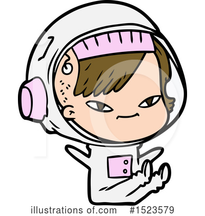 Royalty-Free (RF) Astronaut Clipart Illustration by lineartestpilot - Stock Sample #1523579