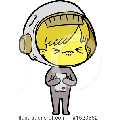 Royalty-Free (RF) Astronaut Clipart Illustration by lineartestpilot - Stock Sample #1523582