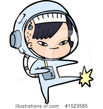 Royalty-Free (RF) Astronaut Clipart Illustration by lineartestpilot - Stock Sample #1523585