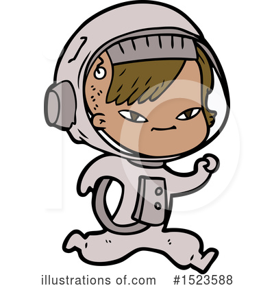 Royalty-Free (RF) Astronaut Clipart Illustration by lineartestpilot - Stock Sample #1523588