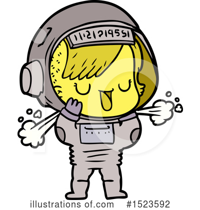 Royalty-Free (RF) Astronaut Clipart Illustration by lineartestpilot - Stock Sample #1523592