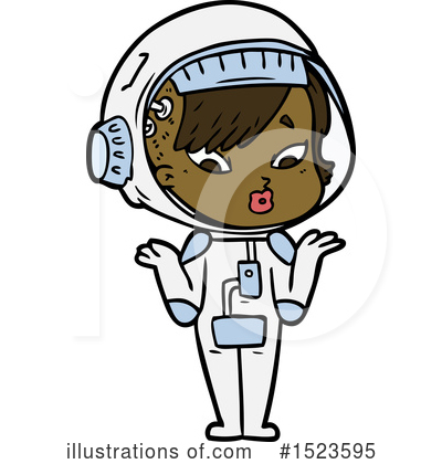 Royalty-Free (RF) Astronaut Clipart Illustration by lineartestpilot - Stock Sample #1523595