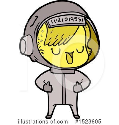 Royalty-Free (RF) Astronaut Clipart Illustration by lineartestpilot - Stock Sample #1523605