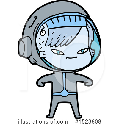 Royalty-Free (RF) Astronaut Clipart Illustration by lineartestpilot - Stock Sample #1523608