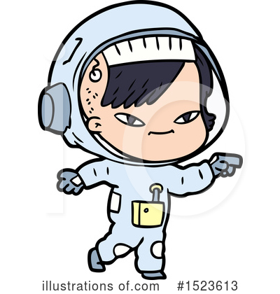 Royalty-Free (RF) Astronaut Clipart Illustration by lineartestpilot - Stock Sample #1523613