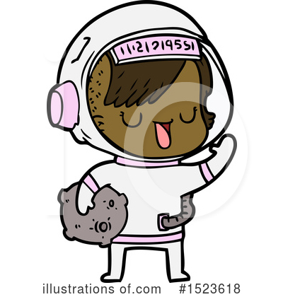 Royalty-Free (RF) Astronaut Clipart Illustration by lineartestpilot - Stock Sample #1523618