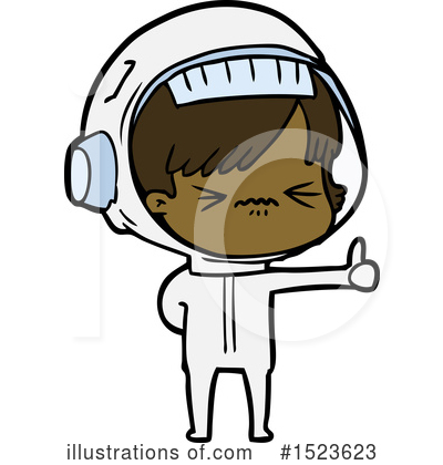 Royalty-Free (RF) Astronaut Clipart Illustration by lineartestpilot - Stock Sample #1523623