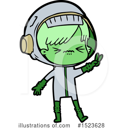 Royalty-Free (RF) Astronaut Clipart Illustration by lineartestpilot - Stock Sample #1523628
