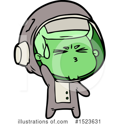 Royalty-Free (RF) Astronaut Clipart Illustration by lineartestpilot - Stock Sample #1523631