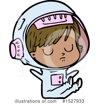 Royalty-Free (RF) Astronaut Clipart Illustration by lineartestpilot - Stock Sample #1527933