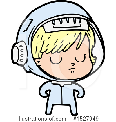 Royalty-Free (RF) Astronaut Clipart Illustration by lineartestpilot - Stock Sample #1527949