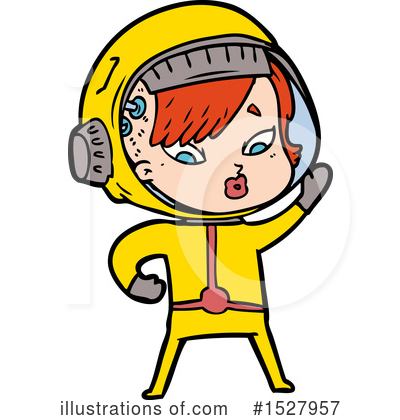 Royalty-Free (RF) Astronaut Clipart Illustration by lineartestpilot - Stock Sample #1527957