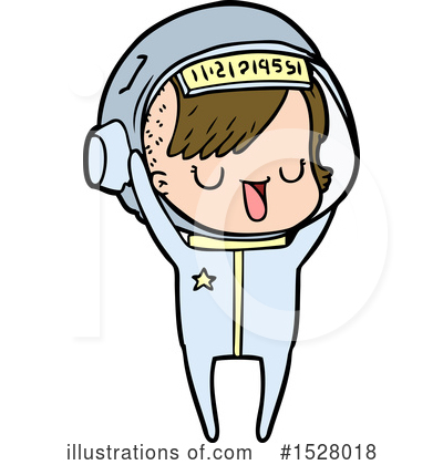 Royalty-Free (RF) Astronaut Clipart Illustration by lineartestpilot - Stock Sample #1528018