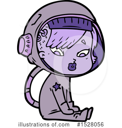 Royalty-Free (RF) Astronaut Clipart Illustration by lineartestpilot - Stock Sample #1528056