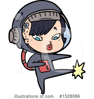 Royalty-Free (RF) Astronaut Clipart Illustration by lineartestpilot - Stock Sample #1528086