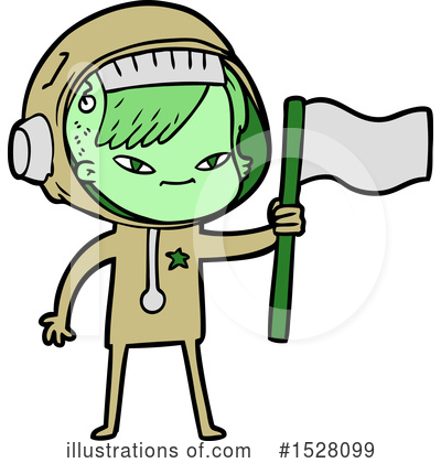 Royalty-Free (RF) Astronaut Clipart Illustration by lineartestpilot - Stock Sample #1528099