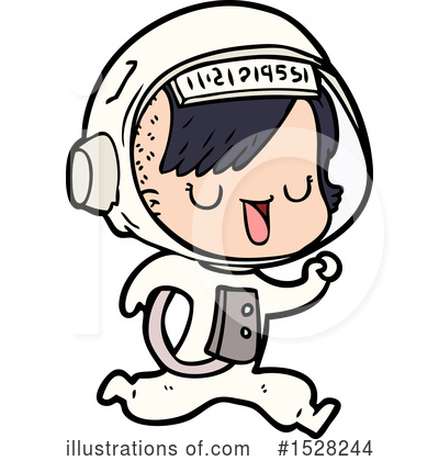 Royalty-Free (RF) Astronaut Clipart Illustration by lineartestpilot - Stock Sample #1528244