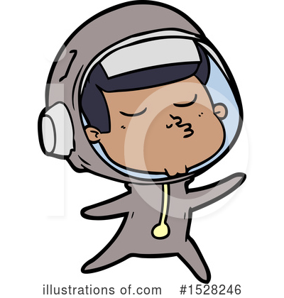 Royalty-Free (RF) Astronaut Clipart Illustration by lineartestpilot - Stock Sample #1528246
