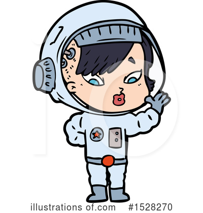 Royalty-Free (RF) Astronaut Clipart Illustration by lineartestpilot - Stock Sample #1528270