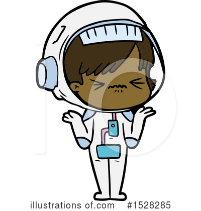 Royalty-Free (RF) Astronaut Clipart Illustration by lineartestpilot - Stock Sample #1528285