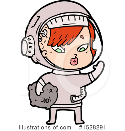 Royalty-Free (RF) Astronaut Clipart Illustration by lineartestpilot - Stock Sample #1528291