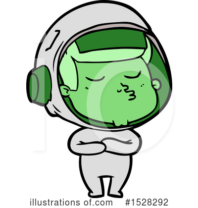 Royalty-Free (RF) Astronaut Clipart Illustration by lineartestpilot - Stock Sample #1528292
