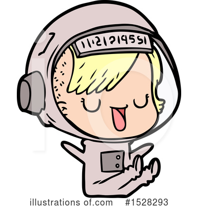 Royalty-Free (RF) Astronaut Clipart Illustration by lineartestpilot - Stock Sample #1528293