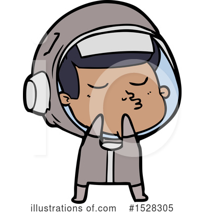 Royalty-Free (RF) Astronaut Clipart Illustration by lineartestpilot - Stock Sample #1528305