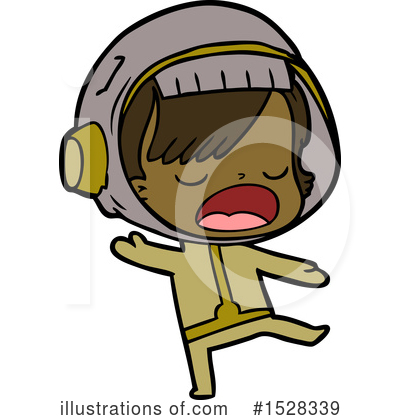 Royalty-Free (RF) Astronaut Clipart Illustration by lineartestpilot - Stock Sample #1528339
