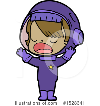 Royalty-Free (RF) Astronaut Clipart Illustration by lineartestpilot - Stock Sample #1528341