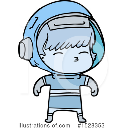 Royalty-Free (RF) Astronaut Clipart Illustration by lineartestpilot - Stock Sample #1528353