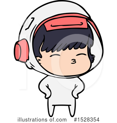 Royalty-Free (RF) Astronaut Clipart Illustration by lineartestpilot - Stock Sample #1528354