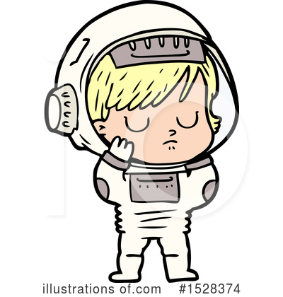 Royalty-Free (RF) Astronaut Clipart Illustration by lineartestpilot - Stock Sample #1528374