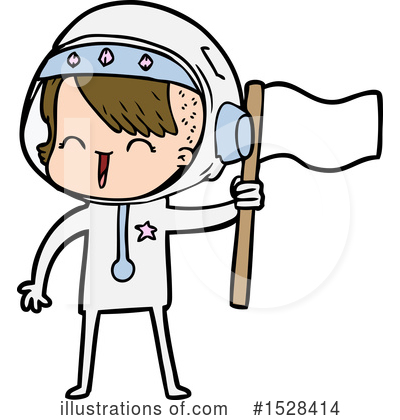 Royalty-Free (RF) Astronaut Clipart Illustration by lineartestpilot - Stock Sample #1528414