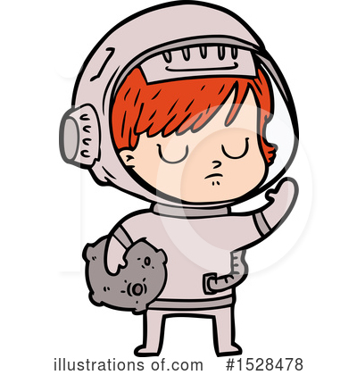 Royalty-Free (RF) Astronaut Clipart Illustration by lineartestpilot - Stock Sample #1528478