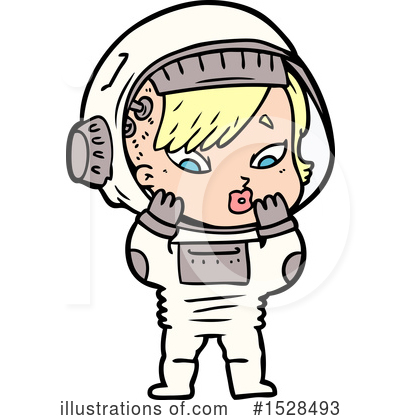 Royalty-Free (RF) Astronaut Clipart Illustration by lineartestpilot - Stock Sample #1528493