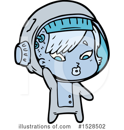 Royalty-Free (RF) Astronaut Clipart Illustration by lineartestpilot - Stock Sample #1528502