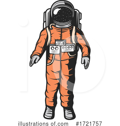 Royalty-Free (RF) Astronaut Clipart Illustration by Vector Tradition SM - Stock Sample #1721757