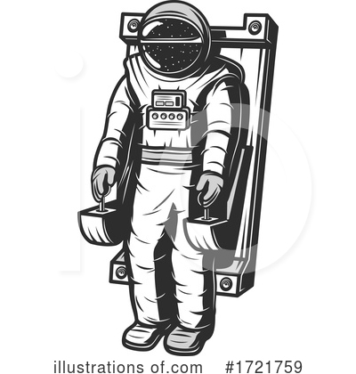 Royalty-Free (RF) Astronaut Clipart Illustration by Vector Tradition SM - Stock Sample #1721759