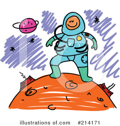 Royalty-Free (RF) Astronaut Clipart Illustration by Prawny - Stock Sample #214171