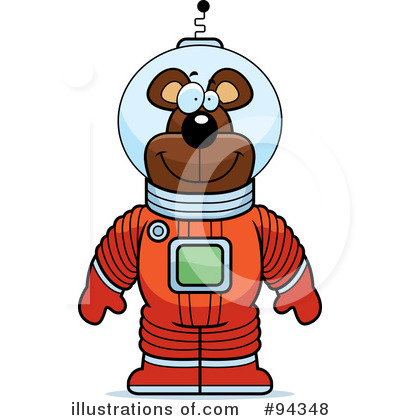 Royalty-Free (RF) Astronaut Clipart Illustration by Cory Thoman - Stock Sample #94348
