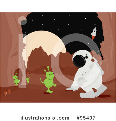 Royalty-Free (RF) Astronaut Clipart Illustration by Randomway - Stock Sample #95407