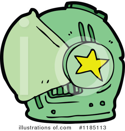 Royalty-Free (RF) Astronaut Helmut Clipart Illustration by lineartestpilot - Stock Sample #1185113