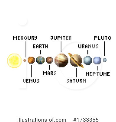 Solar System Clipart #1733355 by AtStockIllustration