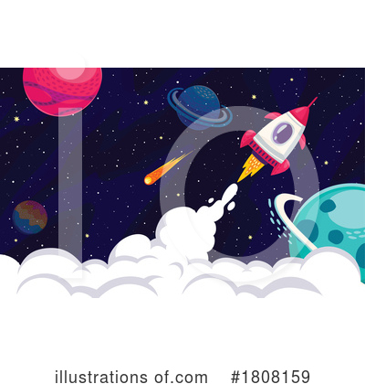 Rocket Clipart #1808159 by Vector Tradition SM