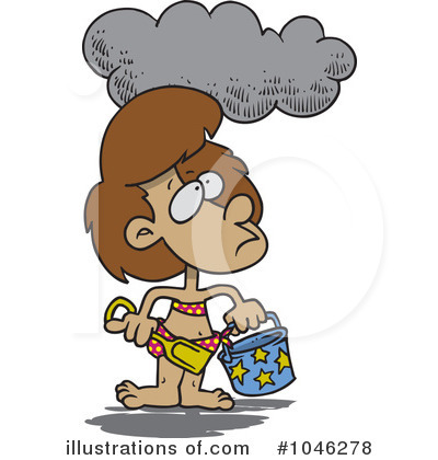 Royalty-Free (RF) At The Beach Clipart Illustration by toonaday - Stock Sample #1046278